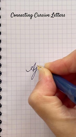 How to Connect Cursive A to j | Connecting Cursive Letters Practice