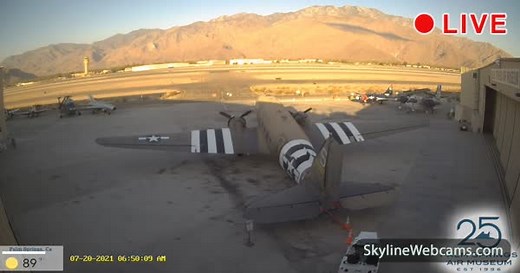 【LIVE】 Palm Springs Air Museum Live Cam | SkylineWebcams