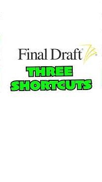 3 SHORTCUTS EVERY WRITER SHOULD USE IN FINAL DRAFT! #shorts #finaldraft #screenwriting