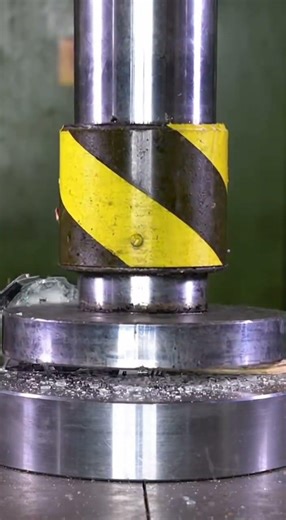 hydraulic power crash wall clock items.#crash #satisfying #hydraulicequipment #asmr #ai