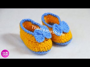 How To Crochet Baby Booties For Beginners 2020 | Newborn Baby Booties/Shoes [0-3 Months]