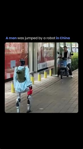 Tech Society on Instagram: "A viral incident in China shows a Unitree H1 humanoid robot suddenly malfunctioning during testing. Suspended from a crane in a factory setting, it begins violently flailing its arms, swinging at nearby workers and knocking over equipment. One man ducks to avoid a strike, while another backs away quickly before regaining control by repositioning the crane. Likely caused by a software glitch or sensor sync issue, the event sparked "robot uprising" fears online—but expe