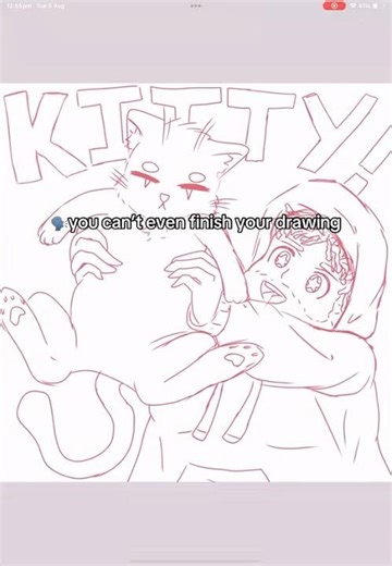 “You can’t even finish your drawing!” Oh yeah? Well watch this 😈