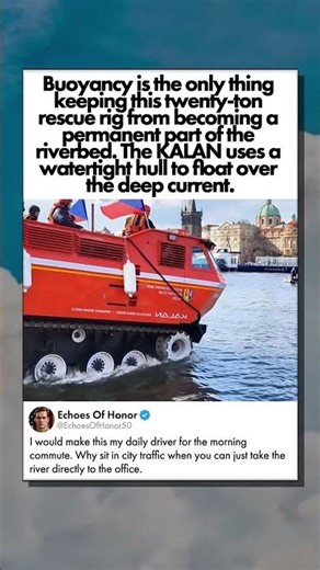 AMPHIBIOUS VEHICLE IN ACTION