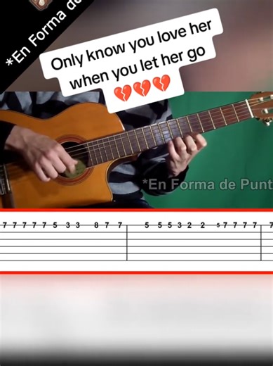 Aprende a tocar 'Let Her Go' en guitarra