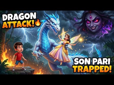 “Maha Kali Pari Ne Bheja Dragon 😱 Son Pari Trapped | Epic Jungle Fight 🔥🐉”