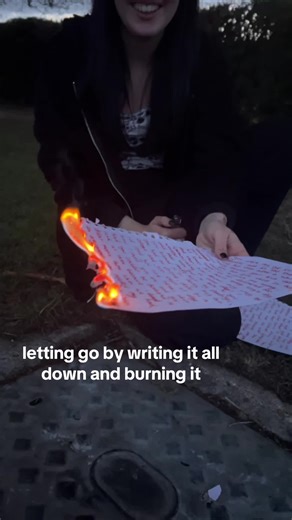 it’s so therapeutic #burn#paper#writing#xyzcba#likeee