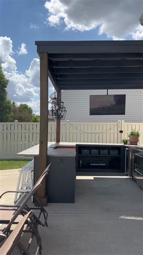 Outdoor Kitchen and Blackstone Setup Tour
