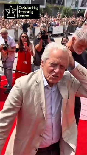 Michael Douglas coming for an Event & meeting a Beautiful Lady ❤️😍 #michaeldouglas