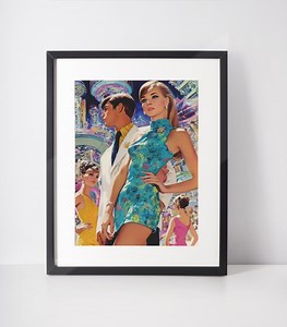 Retro Futurism Art Print | 60s Space Age Fashion Illustration - Etsy