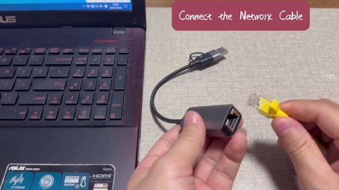 5Gbps USB to Ethernet Adapter - 5G Ethernet Adapter for Laptop Aluminum USB 3.0 & USB C to RJ45 Computer Network Internet LAN Dongle Converter for MacBook Air/Pro, HP, XPS, Surface, iPad, iPhone 17/16