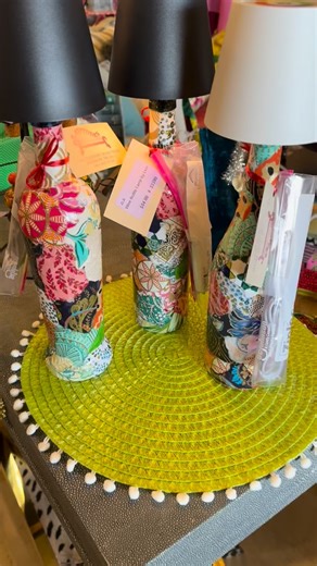 The wine bottle lamps are the hit this year!!! Hurry up before they are gone!! @lenorebowersbarkley I hope you are making another haul!! | Latitudes Furniture