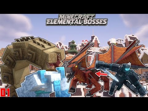 Minecraft: Elemental Bosses 01វគ្គធាតុទាំង៤