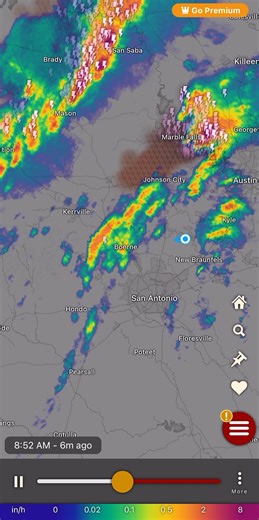 Radar at 8:55am. We are currently under a Tornado Watch. Be weather aware today. | Comal County Scanner