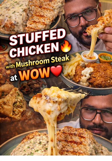 Stuffed Chicken with Mushroom Steak Recipe