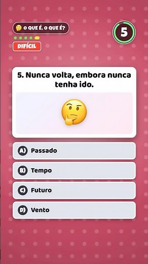 O que é o que é? Só GÊNIO acerta a última 🧠 #charadas