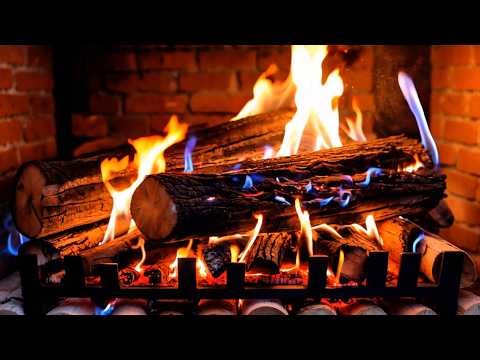 ❄️ Calming Fireplace Ambience 4K with Dynamic Blue & Orange Dancing Flames for Relaxation