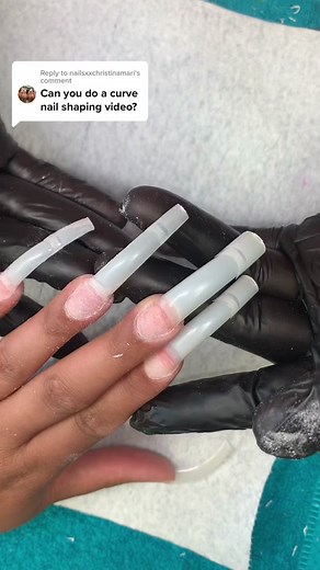 Reply to @nailsxxchristinamari I hope this tip helps 🤞🏽🤞🏽🤞🏽 #nailtechtok #beginnernailtech #curvenails #shapingnails #acrylicnails
