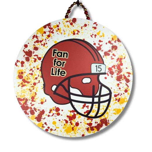 Football Door Hanger, Fan for Life Helmet Sign, Wood Front Door Decor, Game Day Porch Decor, Football Fan Gift, Fathers Day, Man Cave Sign - Etsy