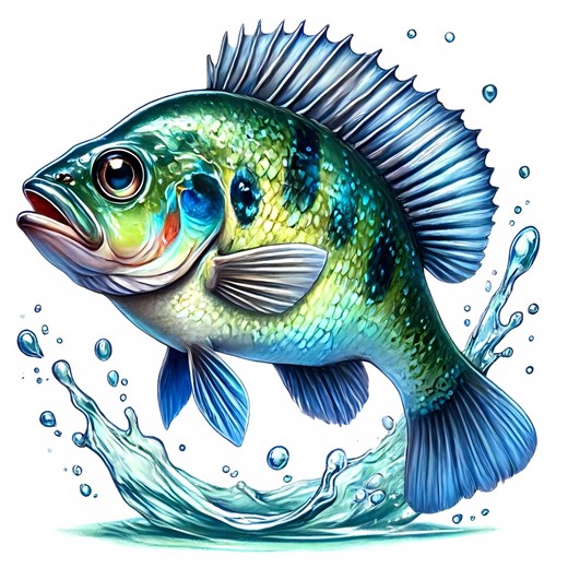 Bluegill Fish Clipart: Realistic Ocean Life Art (digital Download, Commercial Use) 10 JPG - Etsy