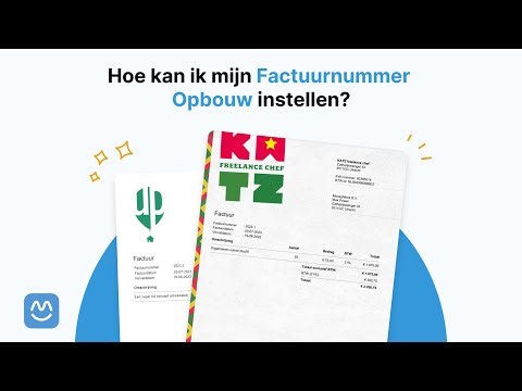 Hoe kan ik mijn Factuurnummer Opbouw instellen?