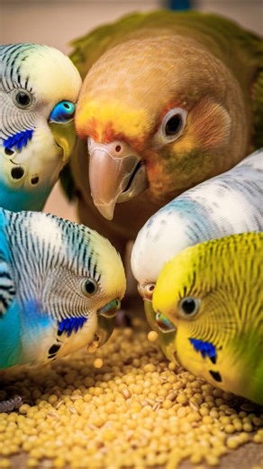 Budgies Sounds | Cute Budgie Chirping & Talking Sounds for Birds Lovers 🐦 #shorts #shortsfeed #birds