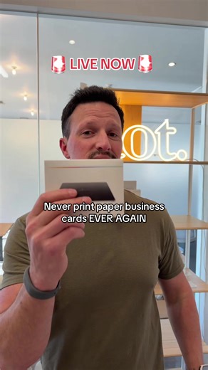 Join us on live so you never have to use paper business cards ever again #digitalbusinesscard #networkingtips #networkingevent #businesscards