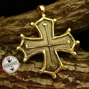 Cathar Occitan Cross Pendant - Hand Carved Medieval Crusader Necklace - Etsy