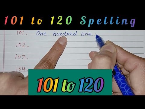 101 to 120 Spelling | Numbers Name 101 to 120 | Spelling 101 to 120 #spelling #numbername