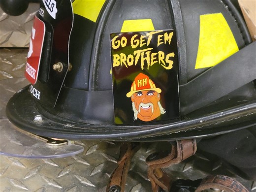 Firefighter Helmet Card: Hulk Hogan Metal Playing Card, Magnet Option - Etsy