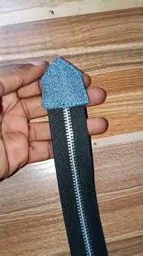 Easy Zipper End Binding Sewing Tip #sewingtips #sewingdaily #zipper