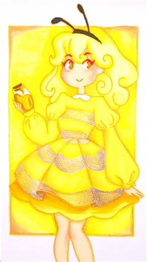 Bee girl #drawing