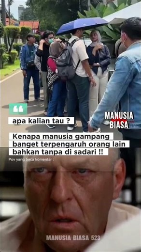 knp manusia gampang terpengaruh #shorts #story #misteri #fomo #manusiabiasa523