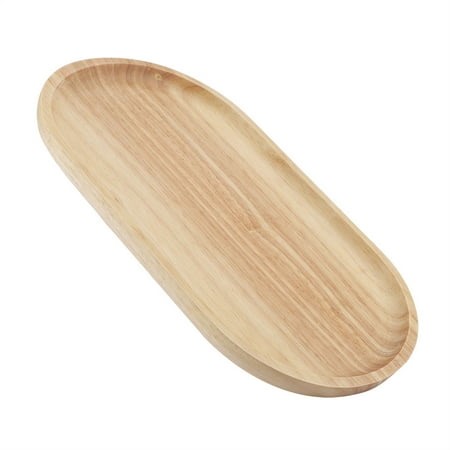Plate Wooden Natural Oval Tray Plate For Restaurant Hotel Coffee Shop HomeLarge - Walmart.ca