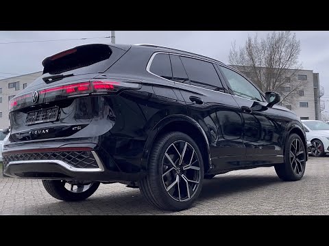 Volkswagen NEW Tiguan R-Line 2024 Deep Black Pearl 20 Inch Leeds Walk Around & Detail inside