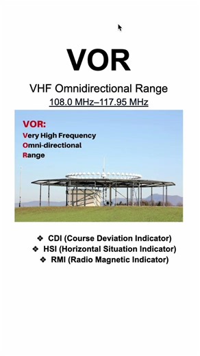 VOR (VHF Omnidirectional Range) İstasyonu ✈️