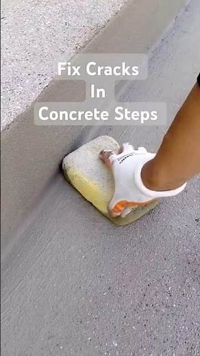I Fixed My Cracked Concrete Stairs (and you won't believe how easy it was)