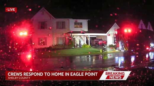 Crews respond to reported house fire from lightning strike in Birmingham