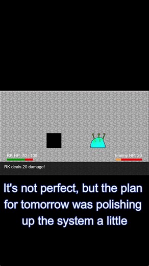 Day 4 of Making a 2D Turn Based RPG #gamedev #shorts