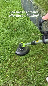 20K views · 59 reactions | Grass too wild?  The Deli Cordless Grass Trimmer (EDG305-1) gives you cordless freedom, up to 30 minutes of nonstop trimming, and a lightweight 4.32 lbs design with an adjustable handle & head — effortless power in your hands. ✨ Who’s ready for an easy yard glow-up?  #DeliTools #trimiteasy #cordlesspowertool #grasstrimmer #gardeningtips #gardenwedding #gardentools | Deli Tools | Facebook