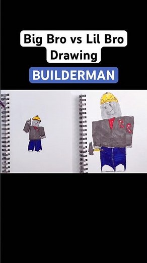Drawing BUILDERMAN from FORSAKEN!✍️ #forsaken #robloxdrawing #robloxart #roblox