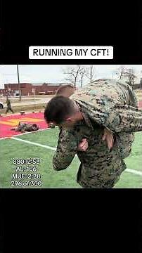 The Combat fitness test maneuver under fire portion. #marines #usmc #viral