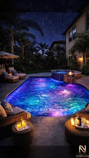 👉 This Backyard Pool Design Looks Unreal 😍 | Modern Luxury Outdoor Makeover |Pool design #design