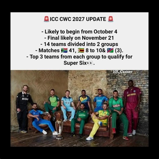14 Teams, Super Six: CWC 2027 Is Different! 🔥 #shortfeed