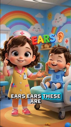 Body Parts Song for Kids 🧒 | Head, Eyes, Ears, Nose & Mouth 🎵 | Lulu Learns #shorts