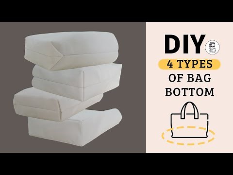 4 Ways to Sew Bag Bottoms | Easy DIY Bag Corners Tutorial for Beginners