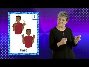 How to sign FAST in American Sign Language (ASL) - SignTasTic! Card Game Video Dictionary