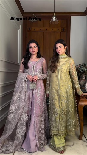 10K views · 31 reactions | Lilac or Lime Green? These outfits are perfect for Eid or upcoming wedding season. For any queries or booking please inbox to Elegant String.✨ | Elegant String | Facebook