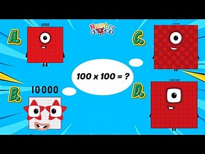NUMBERBLOCKS MULTIPLICATION OF BIG NUMBERS | FIND THE PRODUCT | LEARN TO COUNT | ‪@ColorArt_id‬