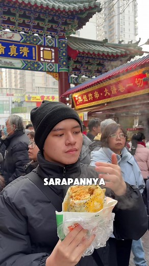 sarapan di Tianjin, China #garut